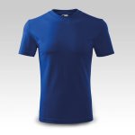 Modré tričko s vlastním potiskem