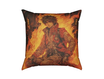 Polštář s potiskem Anime hasič