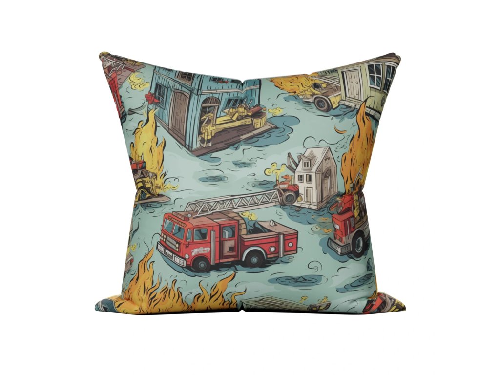 Polštář s potiskem Hasičský chaos II.