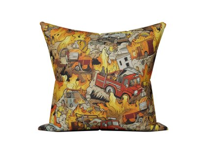 Polštář s potiskem Hasičský chaos I.