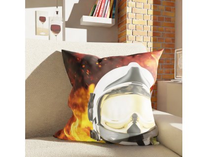 Polštář s potiskem Helma