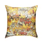 Polštář s potiskem Hasičský chaos I.