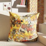 Polštář s potiskem Hasičský chaos I.