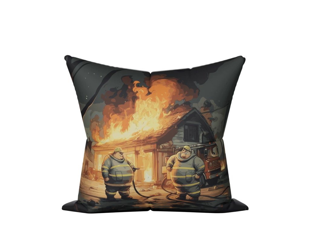 Polštář s potiskem Není hasič jako hasič