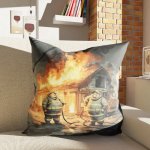 Polštář s potiskem Není hasič jako hasič