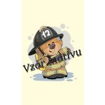 Ručník s potiskem pro hasiče Medvídek hasiči P4