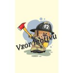 Ručník s potiskem pro hasiče Medvídek hasiči P3