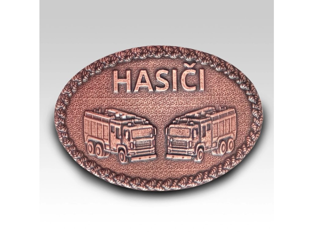 Spona na opasek Hasiči starobronz