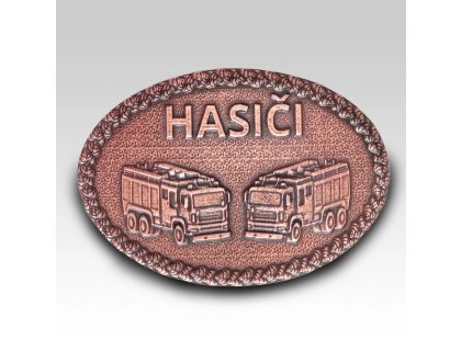 Spona na opasek Hasiči starobronz