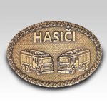 Spona na opasek Hasiči starozlato