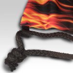 Šňůrkový batoh pro hasiče s motivem plamenů