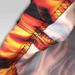 Šňůrkový batoh pro hasiče s motivem plamenů