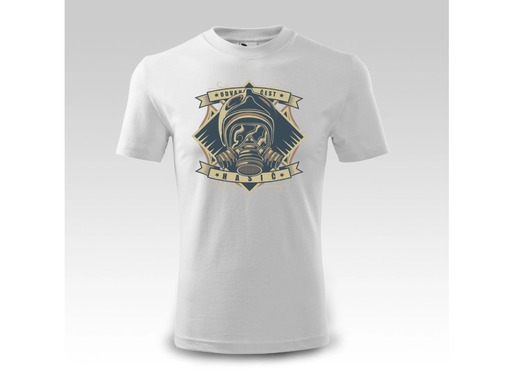 Tričko s potiskem hasič odvaha čest