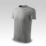 Tričko šedý melír s vlastním potiskem