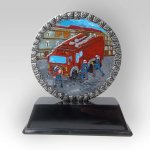 Trofej barvená 13cm Hasiči v akci