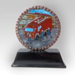 Trofej barvená 13cm Hasiči v akci