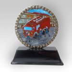 Trofej barvená 13cm Hasiči v akci