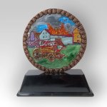Trofej barvená 13cm hasičská stříkačka