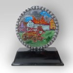 Trofej barvená 13cm hasičská stříkačka
