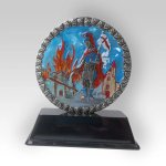 Trofej barvená 13cm svatý Florián