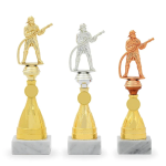 Trofej s držákem a figurkou hasiče 32040