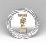 Velký kovový talíř hasič zachraňuje dítě 30 cm