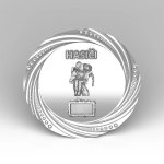 Velký kovový talíř hasič zachraňuje dítě 30 cm