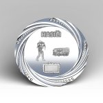 Velký kovový talíř hasičské auto a zachránce 30 cm