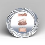 Velký kovový talíř hasiči v akci 30 cm