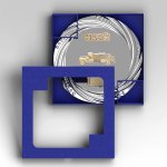 Velký kovový talíř hasičské auto oldtimer 30 cm