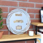 Velký kovový talíř hasičské auto oldtimer 30 cm