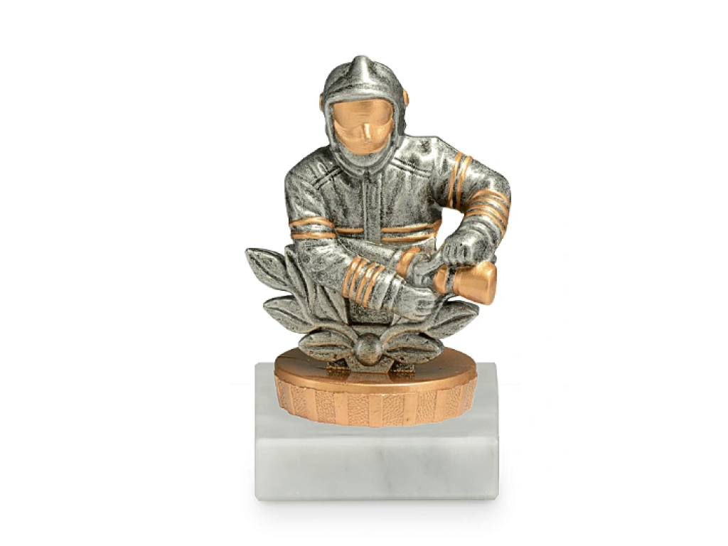 Vícebarevná figurka hasiče 8989