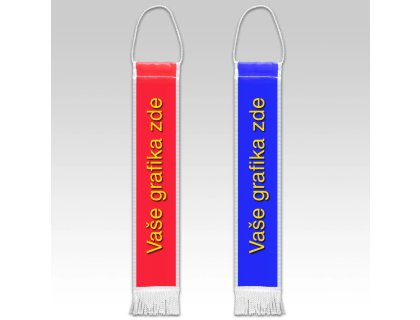 Zakázková hasičská stuha na prapor 6 - 15 ks