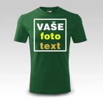 Zelené tričko s vlastním potiskem