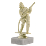 Zlatá figurka hasiče F0114