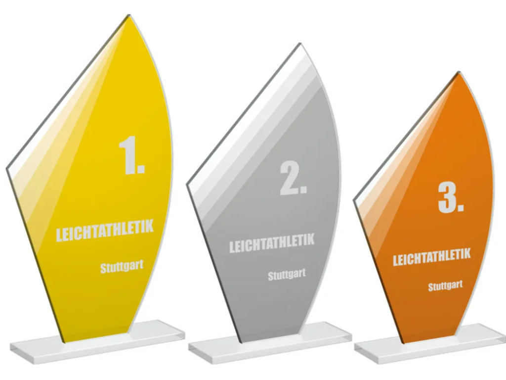 Skleně trofej CR20187