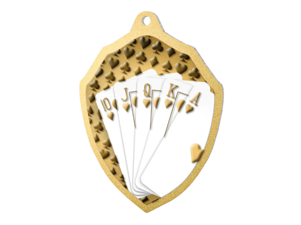 Kovová medaile Karty MDM02M15
