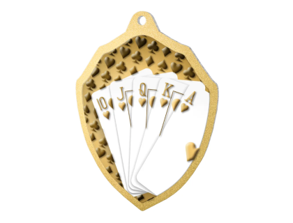 Kovová medaile Karty MDM02M15