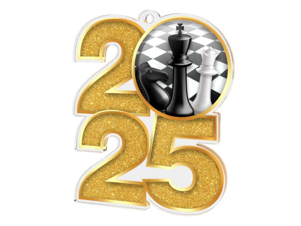 Akrylátová medaile Šachy MDA2025M29