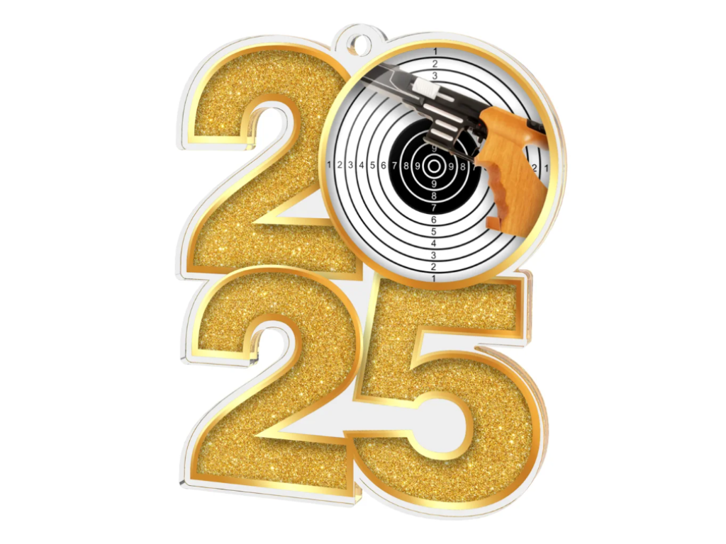 Akrylátová medaile Střelba MDA2025M22