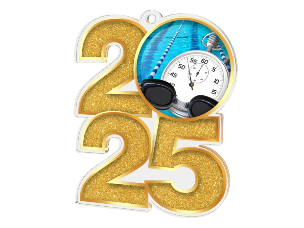 Akrylátová medaile Plavaní MDA2025M24