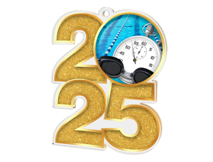 Akrylátová medaile Plavaní MDA2025M24