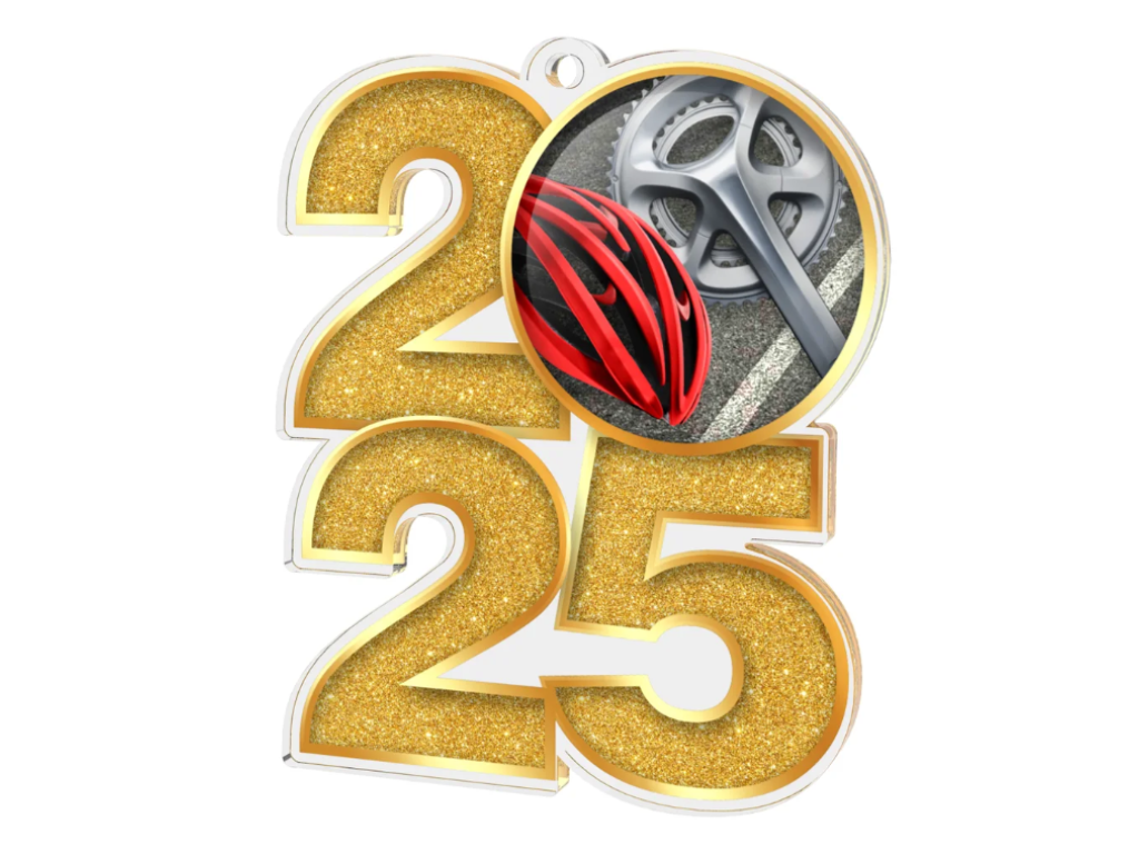 Akrylátová medaile Cyklistika MDA2025M16