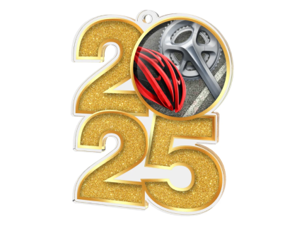 Akrylátová medaile Cyklistika MDA2025M16