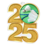 Akrylátová medaile Badminton MDA2025M18