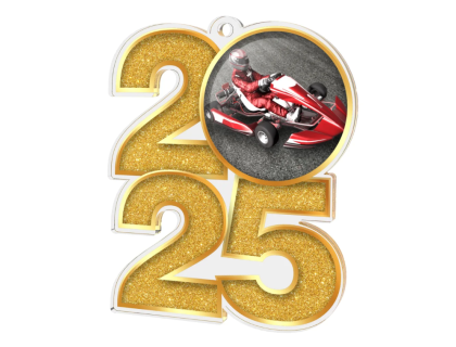 Akrylátová medaile Motosport MDA2025M12