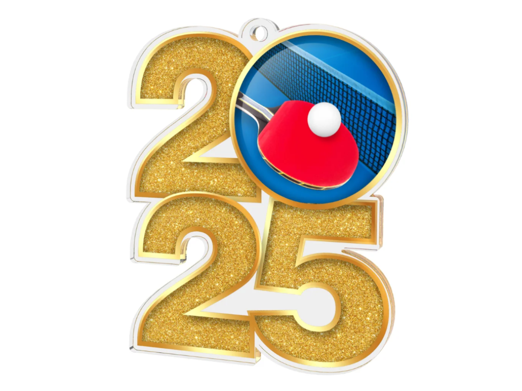 Akrylátová medaile Stolní tenis MDA2025M11