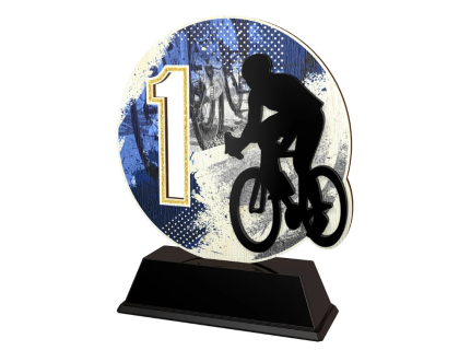 Dřevěná trofej Cyklistika PWT001M25