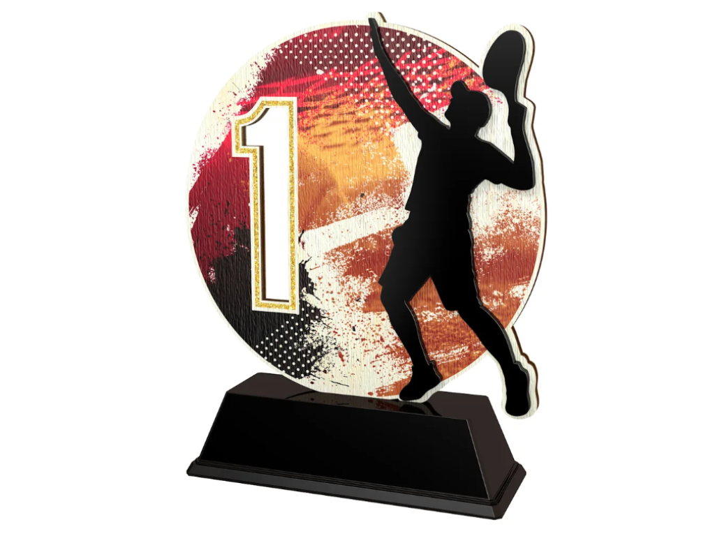 Dřevěná trofej Tenis -PWT001M18