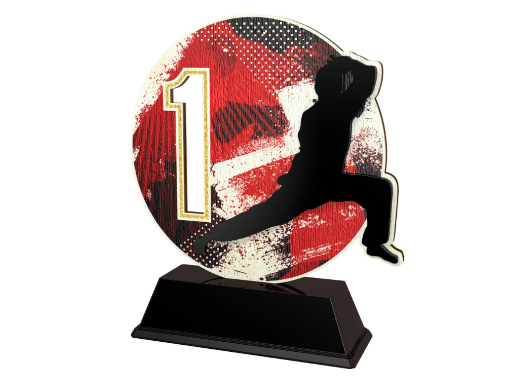 Dřevěná trofej Bojová umění - PWT001M07